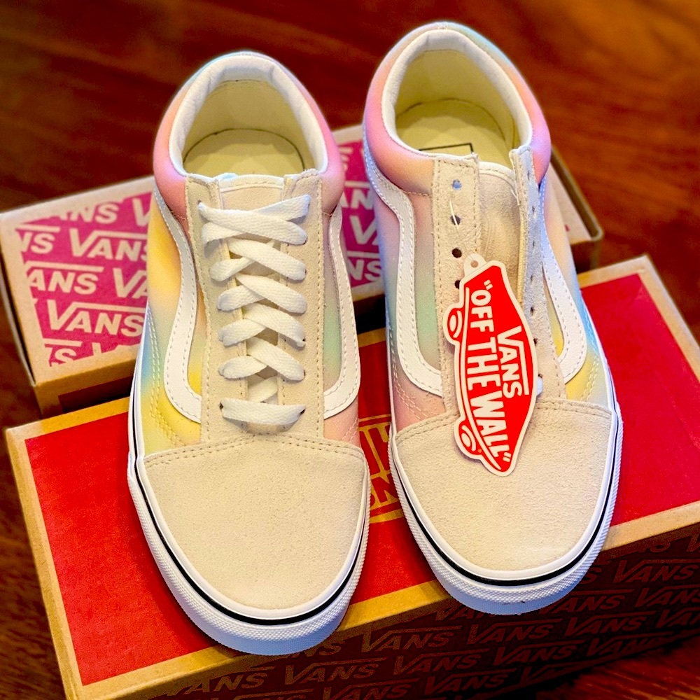 New Vans Old Skool (Aura Shift) Multi/Tr Wht - Picture 2 of 6